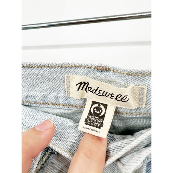 Madewell The Dadjean Short in Calaveros Wash Size 25 NWT - Picture 4 of 7